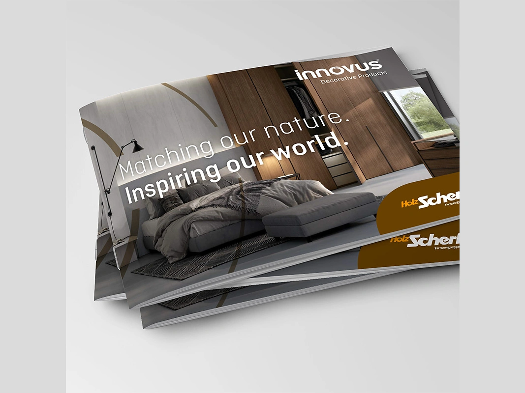 Trendbook f&uuml;r M&ouml;beloberfl&auml;chen und Dekorkombinationen &ndash; Innovus Sortiment f&uuml;r Schreiner im Innenausbau NRW, RLP, Hessen