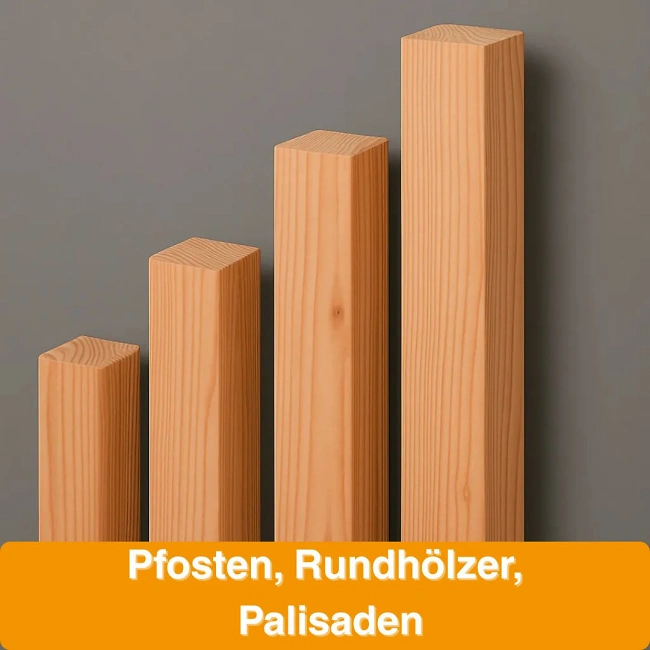 Pfosten Rundhölzer & Palisaden
