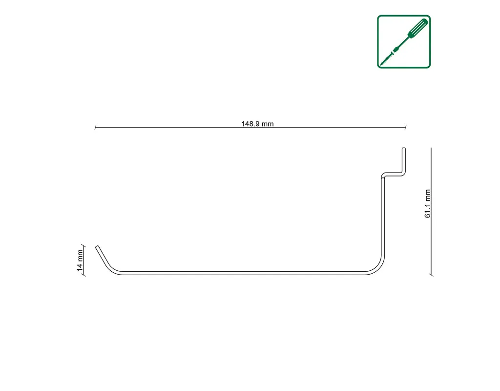 Ablage 319x150x61,5mm