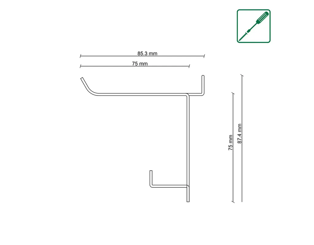 Schl&uuml;sselablage 239x75x89mm