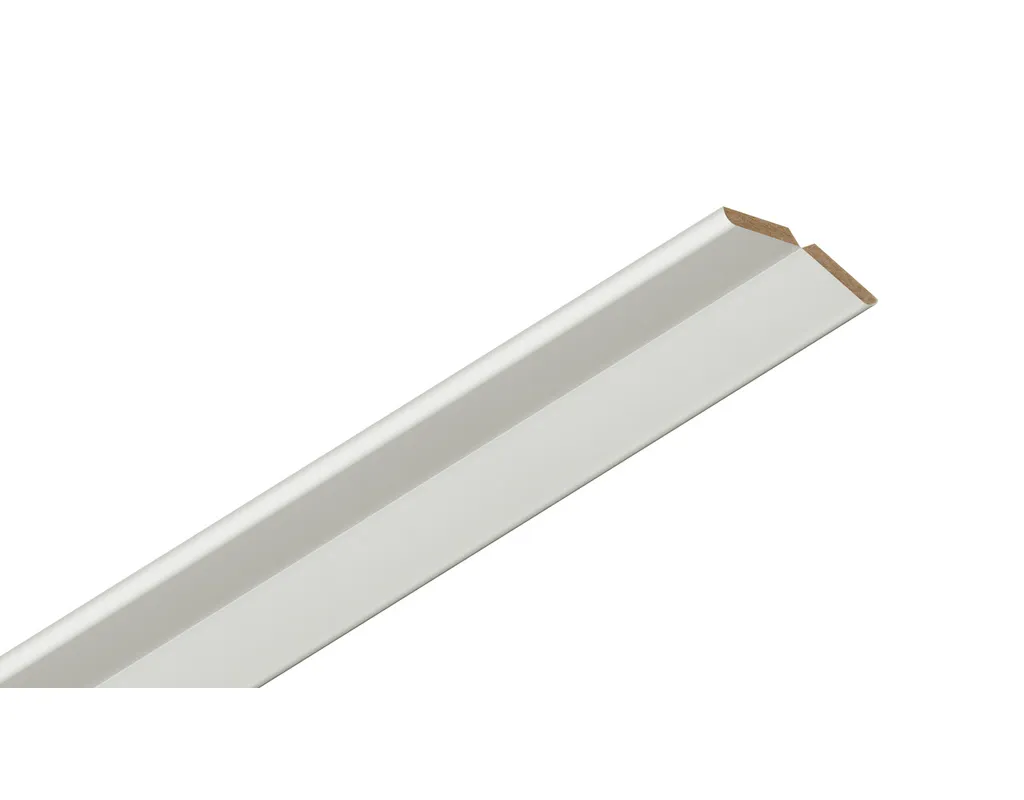 Faltwinkelleiste Uni kristallwei&szlig;