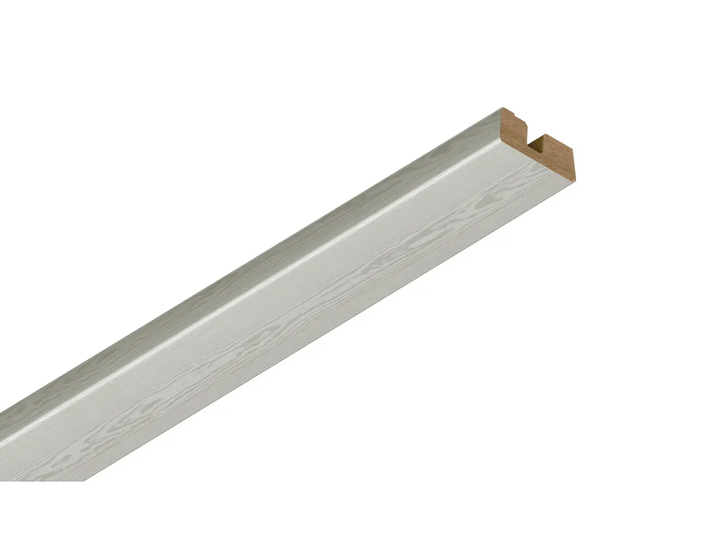 Deckenabschlussleiste Esche perlmuttwei&szlig;