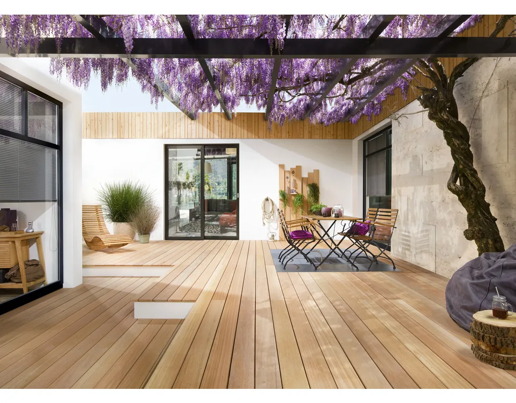 Terrasse Bangkirai 38x145, 396cm AD
